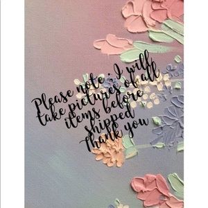 I will take pics of all items before shipped